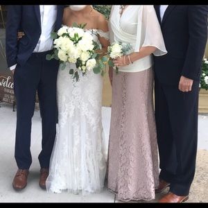 Adrianna Papell blush formal skirt